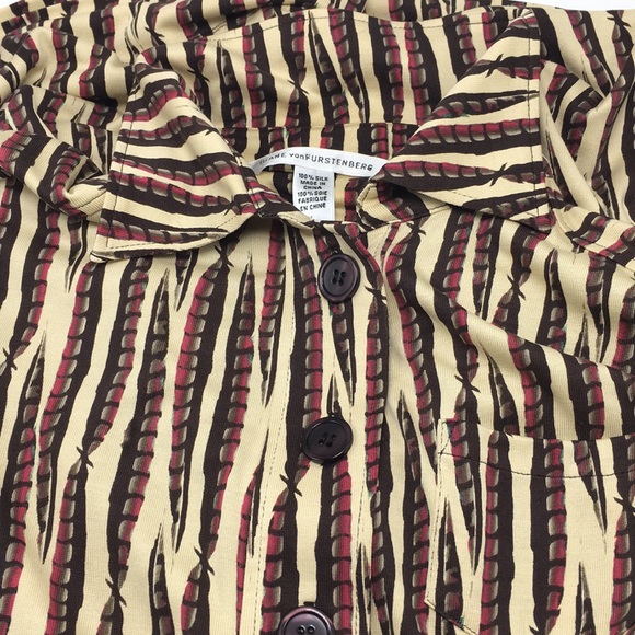 Diane Von Furstenberg Silk Sheena Dress Size 2 - Picture 8 of 8